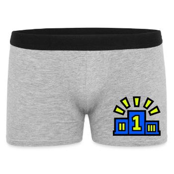 Winner Podium Place 1 Champion - Men's Boxer Shorts - heather grey - Front