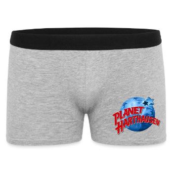 Planet Harthausen - Männer Boxer Shorts - Grau meliert - Vorne