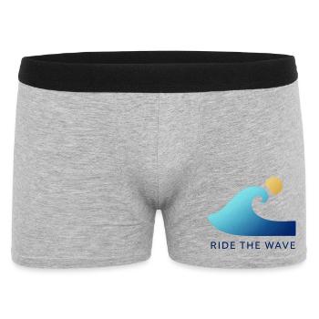Surfeurs au lever du soleil - Boxer Homme - gris chiné - Devant