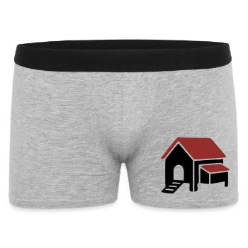 Icône de la ferme de poulaillers - Boxer Homme - gris chiné - Devant