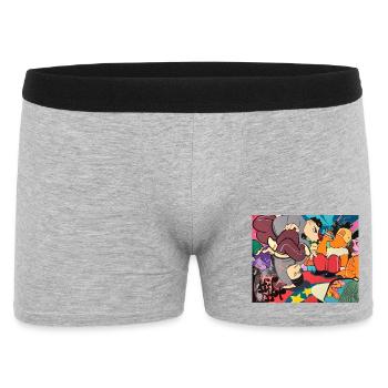 Moderner Zirkus - Männer Boxer Shorts - Grau meliert - Vorne