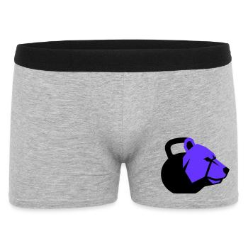 Kettlebell Bear Bear Fitness dynamique - Boxer Homme - gris chiné - Devant