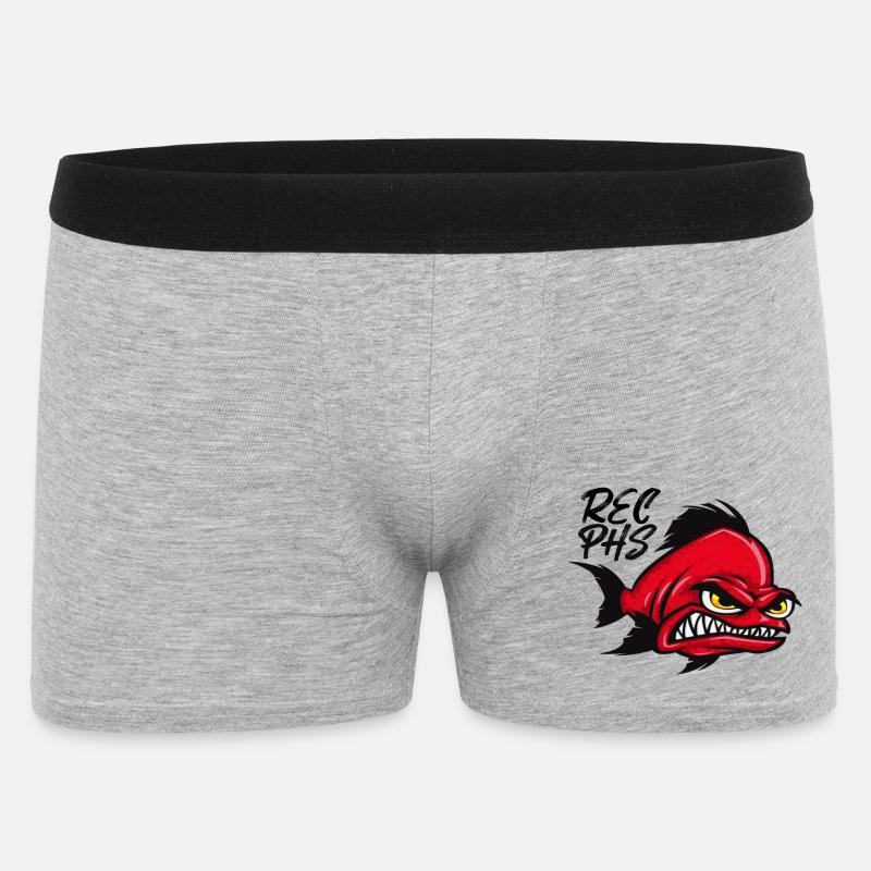 Rostocker Eishockey - Männer Boxer Shorts - Grau meliert
