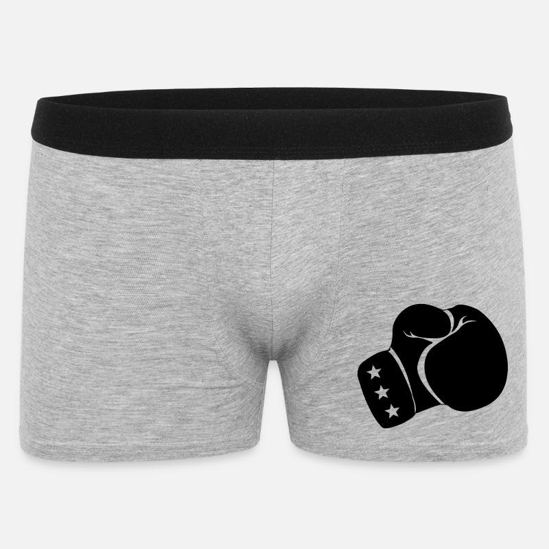 Boxe gant de boxe - Boxer Homme - gris chiné