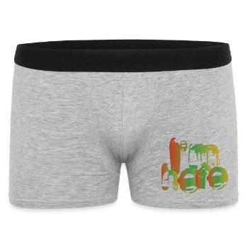 I'm here - Boxer Homme - gris chiné - Devant