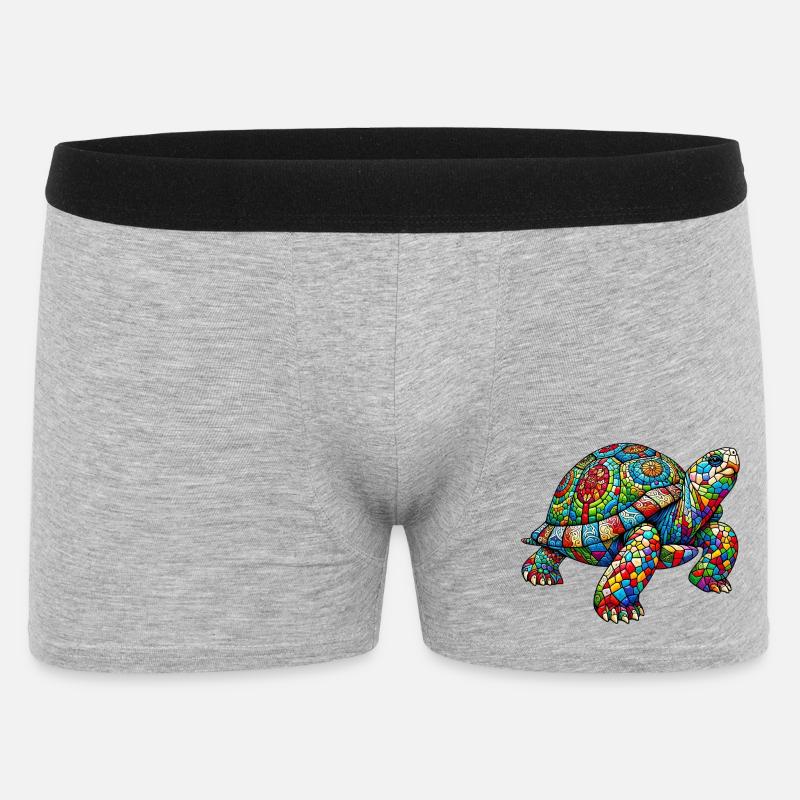 Turtle - Men's Boxer Shorts - heather grey