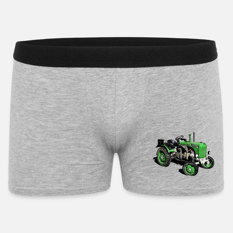 Traktor Steyr Typ 80 - Männer Boxer Shorts - Grau meliert
