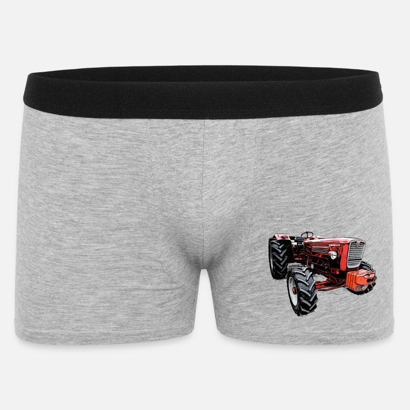 Güldner G60 Traktor - Männer Boxer Shorts - Grau meliert