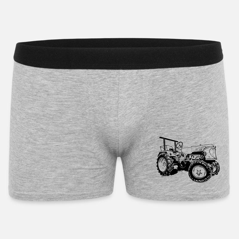 Traktor Güldner ADN-8 Haifischmaul - Männer Boxer Shorts - Grau meliert