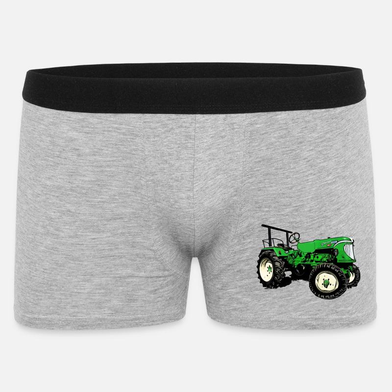 Güldner ADN-8 Haifischmaul Traktor - Männer Boxer Shorts - Grau meliert