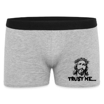 Fais-moi confiance... Mon Dieu - Boxer Homme - gris chiné - Devant