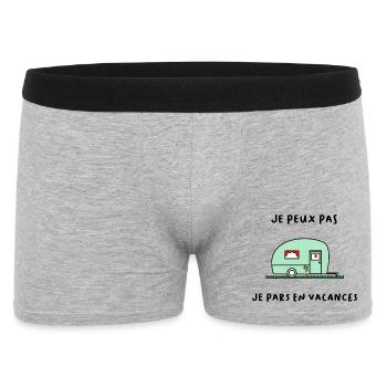 VACANCES. BONNES VACANCES. MAÎTRESSE. MAÎTRE. PROF - Boxer Homme - gris chiné - Devant