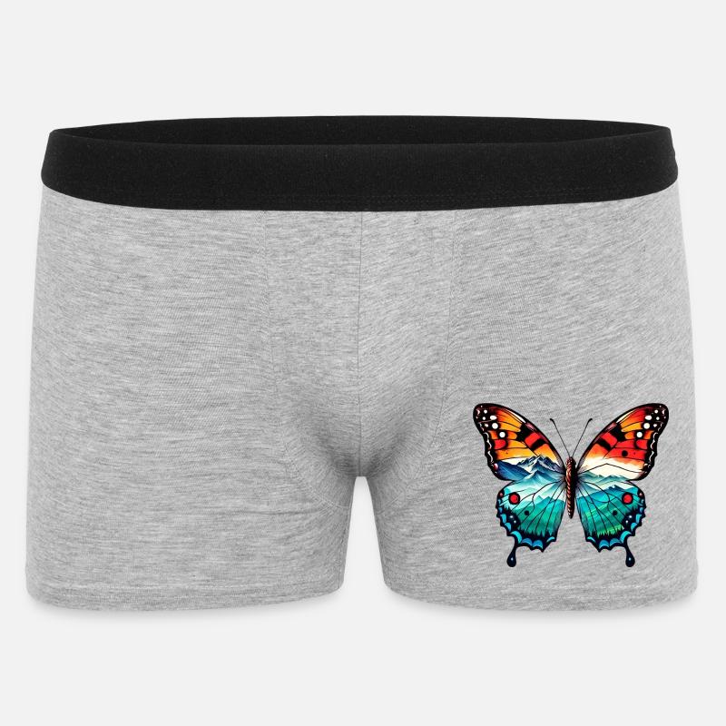 Papillon - Boxer Homme - gris chiné