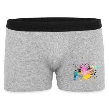 Colorful Paint Splash Design - Men's Boxer Shorts - heather grey - Front