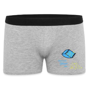 plus de paillettes - Boxer Homme - gris chiné - Devant