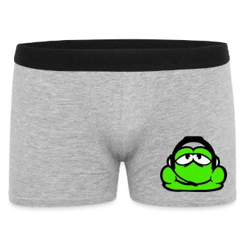 Frog Gamer Casque Nerd Casque de jeu Jouer - Boxer Homme - gris chiné - Devant