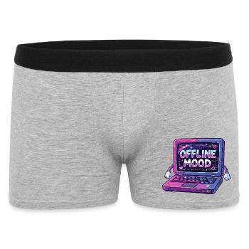 Y2K Retro – Offline Mood - Men's Boxer Shorts - heather grey - Front
