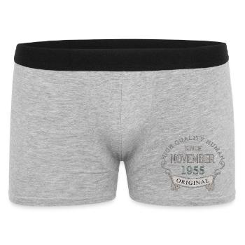 Since_November_1955 - Männer Boxer Shorts - Grau meliert - Vorne