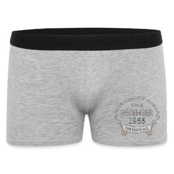 Since_December_1955 - Männer Boxer Shorts - Grau meliert - Vorne