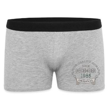 Since_December_1985 - Männer Boxer Shorts - Grau meliert - Vorne
