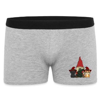 Cat Gnome - Men's Boxer Shorts - heather grey - Front