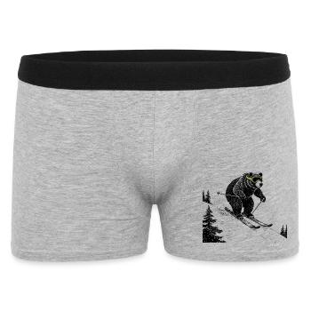 Slopes Bär - Men's Boxer Shorts - heather grey - Front