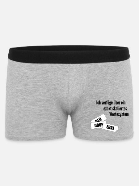 Values - Men's Boxer Shorts - heather grey