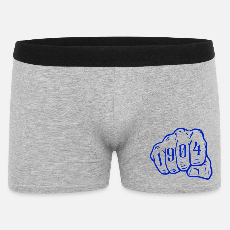 Ruhrpott Echte Gelsenkirchener seit 1904  - Männer Boxer Shorts - Grau meliert