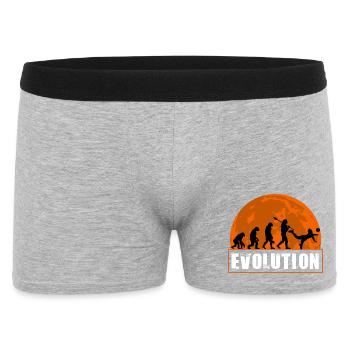Entwicklung der Volleyballspielerin - Männer Boxer Shorts - Grau meliert - Vorne