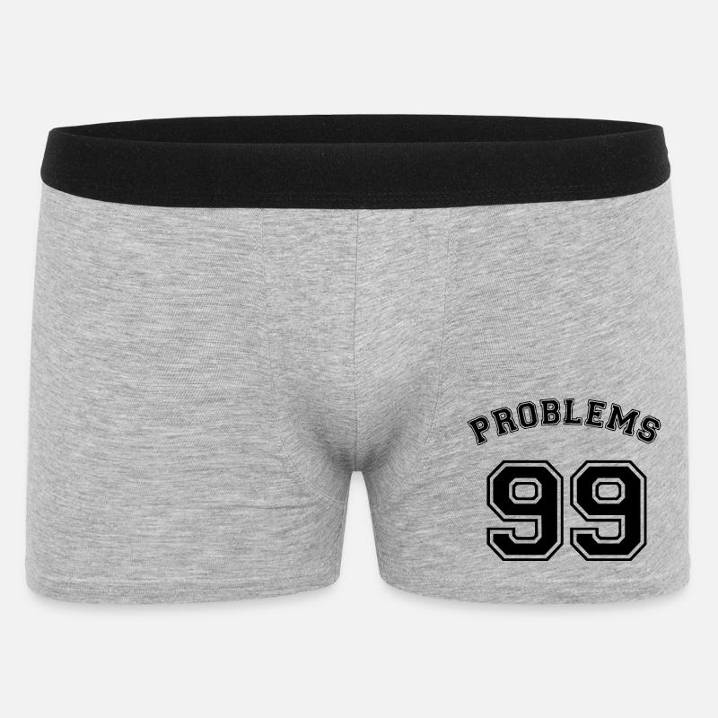 99 Problems - Men's Boxer Shorts - heather grey