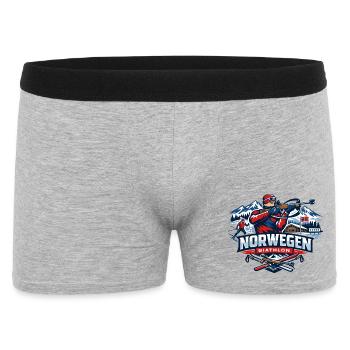 Biathlon Norge Fan de cadeaux Norge - Boxer Homme - gris chiné - Devant