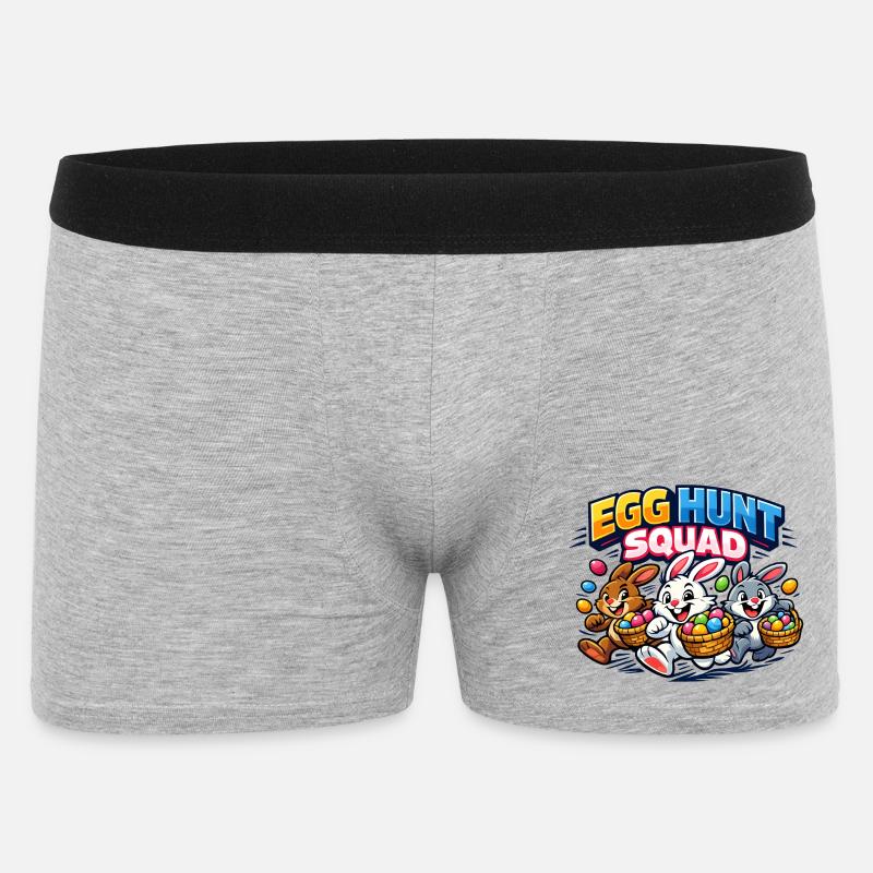 Easter Egg Hunt Squad Easter Bunny - Men's Boxer Shorts - heather grey
