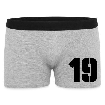 19 - Boxer Homme - gris chiné - Devant