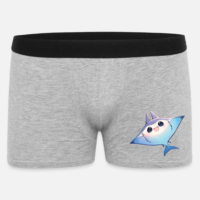 Rays Manta Rays - Men's Boxer Shorts - heather grey
