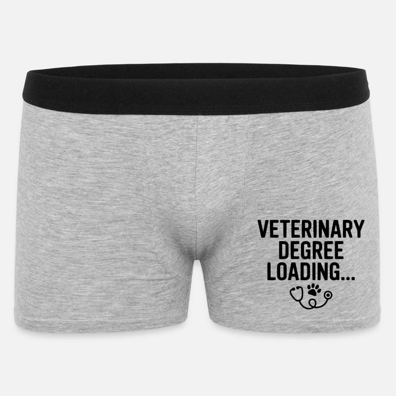 Veterinary Degree Loading... - Men's Boxer Shorts - heather grey