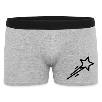 shooting star - Men's Boxer Shorts - heather grey - Front