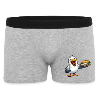 Mouette avec poisson - Boxer Homme - gris chiné - Devant
