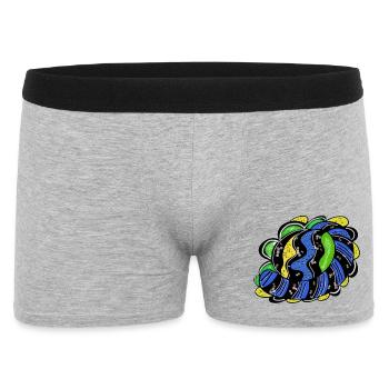 Conception du cercle tourbillonnant coloré - Boxer Homme - gris chiné - Devant