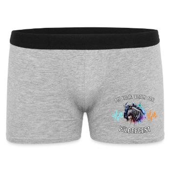 Lignée du cœur des gnous - Boxer Homme - gris chiné - Devant