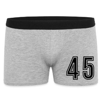 45 Number symbol - Men's Boxer Shorts - heather grey - Front