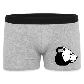KettleBear - Boxer Homme - gris chiné - Devant