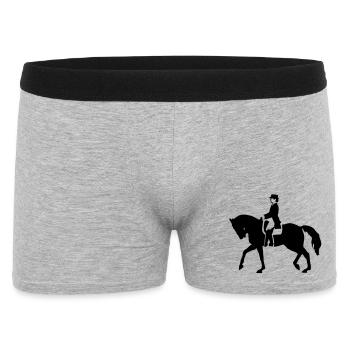 pferd - Boxer Homme - gris chiné - Devant