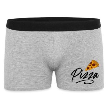 La pizza - Boxer Homme - gris chiné - Devant