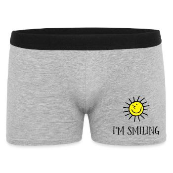 Lustige Geschenke für Kinder - Männer Boxer Shorts - Grau meliert - Vorne