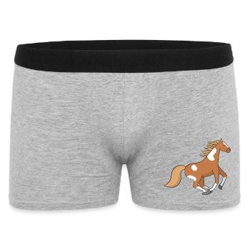 Cheval - Boxer Homme - gris chiné - Devant