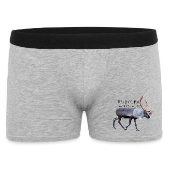 Rudolph - Men's Boxer Shorts - heather grey - Front