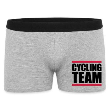 Sport Cycling Team - Männer Boxer Shorts - Grau meliert - Vorne