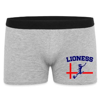 England Football Women’s Champions Lionesses  - Men's Boxer Shorts - heather grey - Front