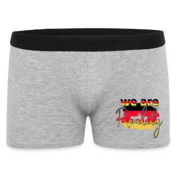 Nous sommes la réalité - Porte de Brandebourg - Boxer Homme - gris chiné - Devant