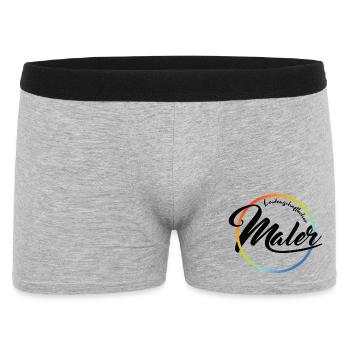 Peintre passionné - Boxer Homme - gris chiné - Devant